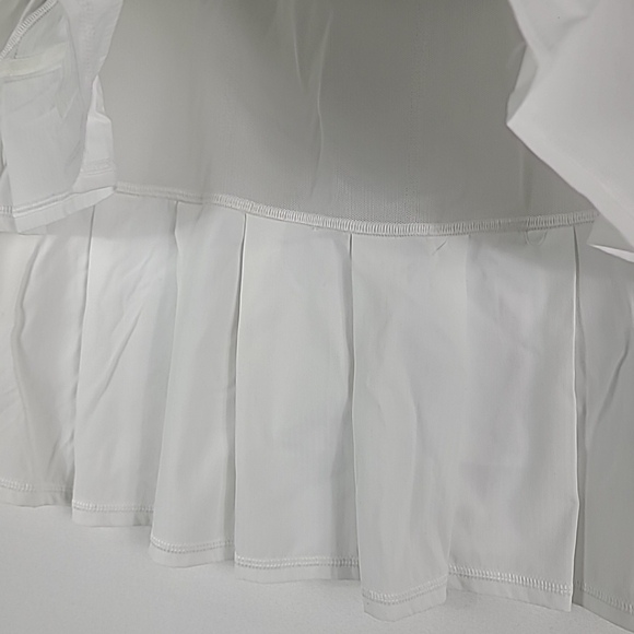 Lululemon Pace Setter Skirt Skort White Golf Tennis Pickleball Running Sz 10tall - Picture 8 of 8